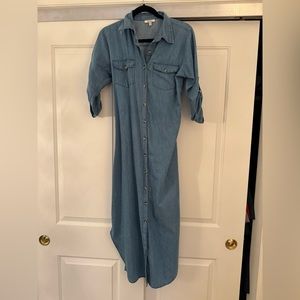 DENIM MAXI DRESS
